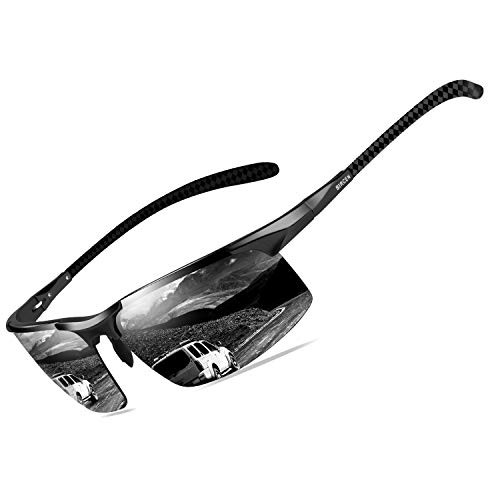Snagshout | Bircen Mens Polarized Carbon Fiber Sunglasses UV  display picture 1