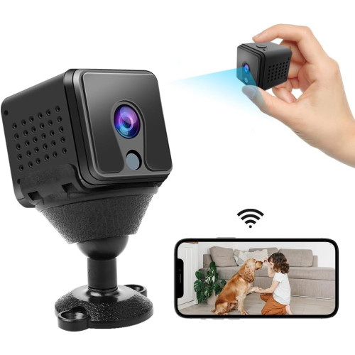 Ryscam Mini Spy Camera WiFi 1080P Wireless Hidden Camera Live Feed Battery Portable Small Surveillance Security Camera for Car Home Indoor with Cell Phone App 