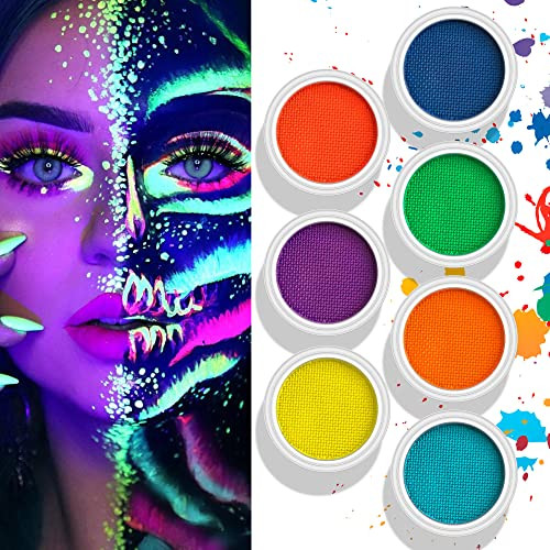 Neon Makeup UV Body Paint Fluorescent Face And Body Art For Raves, Festivals, Halloween