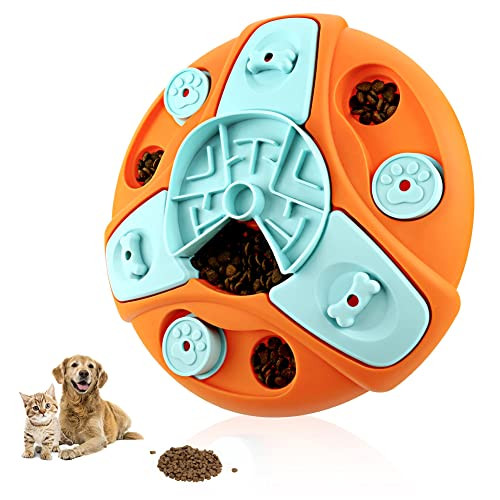 thumbnail image 2 of NC Interactive Dog Puzzle Toy - Mentally Stimulating Treat Dispenser Game - Navy Blue 2 of 3