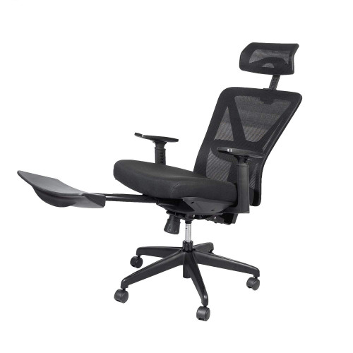Snagshout Bonzy Home Reclining Office Chair High Back 300 Lb Capacity Ergonomic Computer Mesh Recliner Executive Swivel Office Desk Chair Task Chair With Footrest And Lumbar Support Black