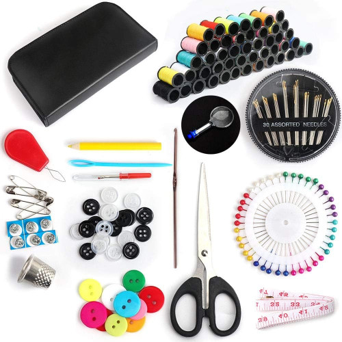 Snagshout  Sewing Kits for Adults - 172PCS Sewing Accessories with Multi  Sewing Needles and Thread. Portable Mini Sewing Kit for Beginner, Traveler,  Emergency Clothing Fixes and DIY Sewing Projects Crafts