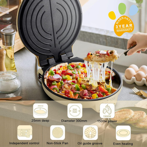 Snagshout  Bear 11.8'' Electric Round Griddle Nonstick Extra