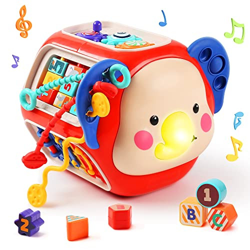 Snagshout | CUTE STONE Baby Activity Cube Toy, Sensory & Montessori ...
