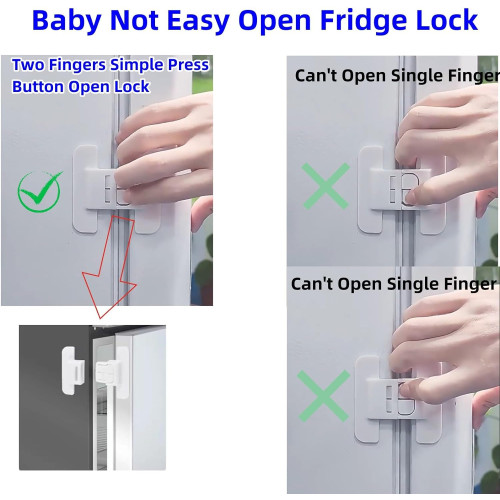 Refrigerator Fridge Freezer Door Lock, Toddler Fridge Locks