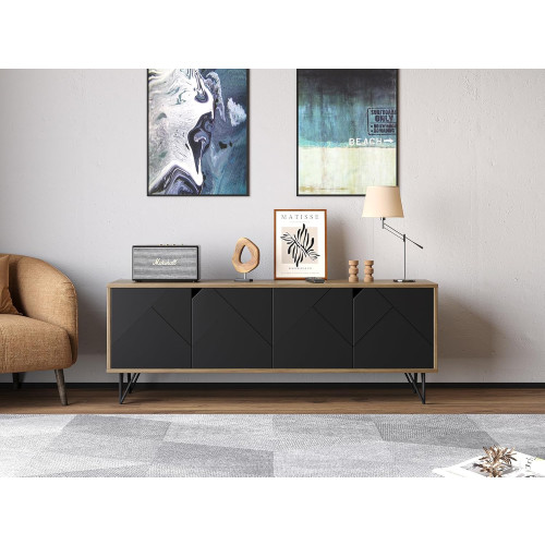 Mid Century Modern TV Stand Console by Crafts and Comfort Photo