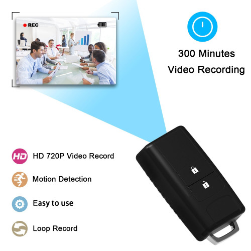 Snagshout Conbrov T19 Hidden Spy Cam Keychain Body Camera